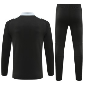 Manchester United Training Huppari 2024-25 Neljännes-Zip Musta - Miesten